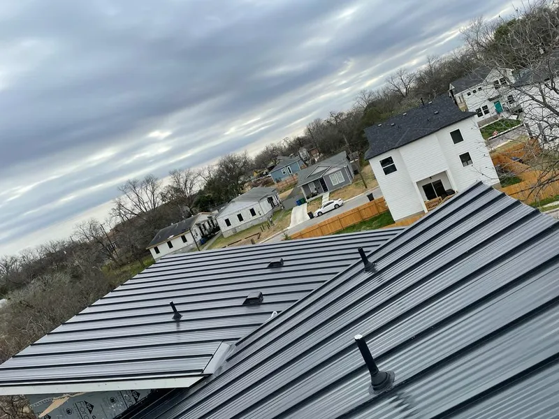 Standing seam metal roof panels with vents for Skylight Repair in Lower Providence